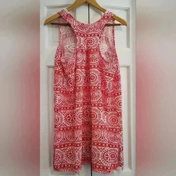 Mudpie swimsuit Coverup | size Medium 8-10 | red Aztec stripe with embroidery - Picture 2 of 4